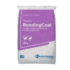 British Gypsum Thistle Bonding Coat Plaster, 25kg (Purple)