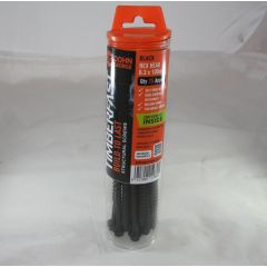 100mm Timberfast XT Black Hex Head Screws (Box/Tube of 25)