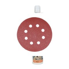 Timco Random Orbital Sanding Discs - Mixed - Red - 125mm (80/120/180)
