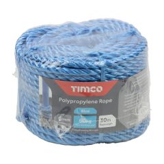 TIMCO 6mm Blue Rope, 30 m