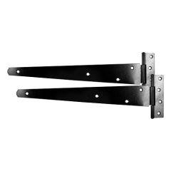 TIMCO 300mm (12") Epoxy BLACK Medium T Hinges pair