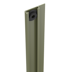 Durapost Cover Strip for U-Channel - Olive Grey - 2.1m
