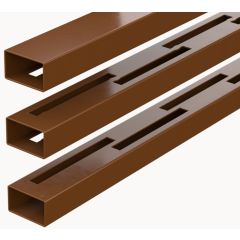 DURAPOST Rails for 1830mm Vertical Fence Panel 1829MM SEPIA BROWN (Pack of 3)