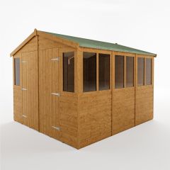 Rowlinson Workshops are sold on modular basis - entry model is 9' x 6'. Sizes then go up in 3' increments  right up to 9' x 18'