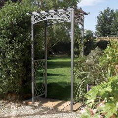 Wrenbury Arch, a classic styled garden arch in a traditional garden. Look equally at home in contemporary setting